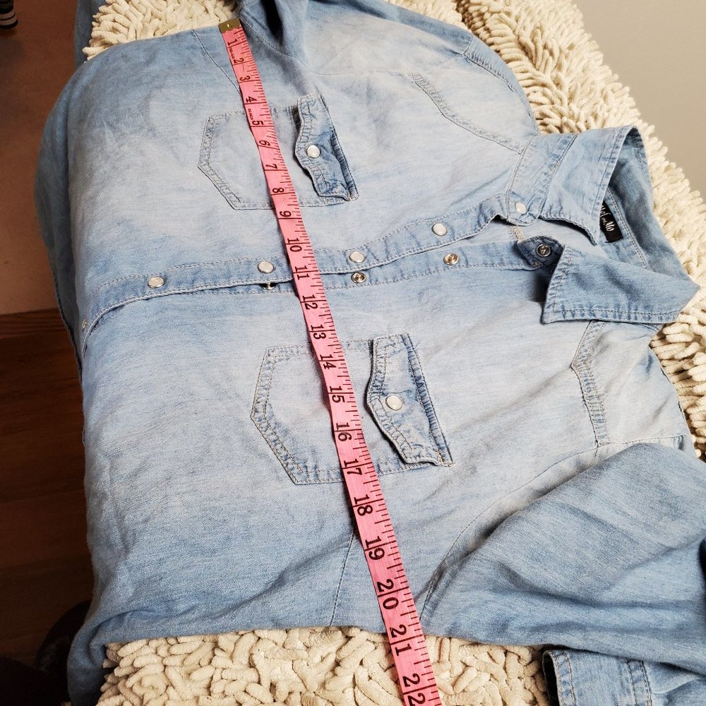 Denim Button Down - Picture 3 of 6